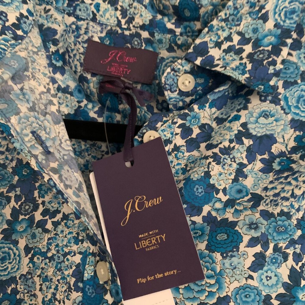 J. Crew Slim perfect shirt in Liberty® Elysian Day floral NWT Sz 6 - Picture 8 of 8
